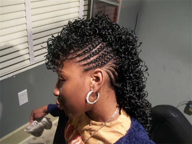 Braided Mohawk Hairstyles With Bangs