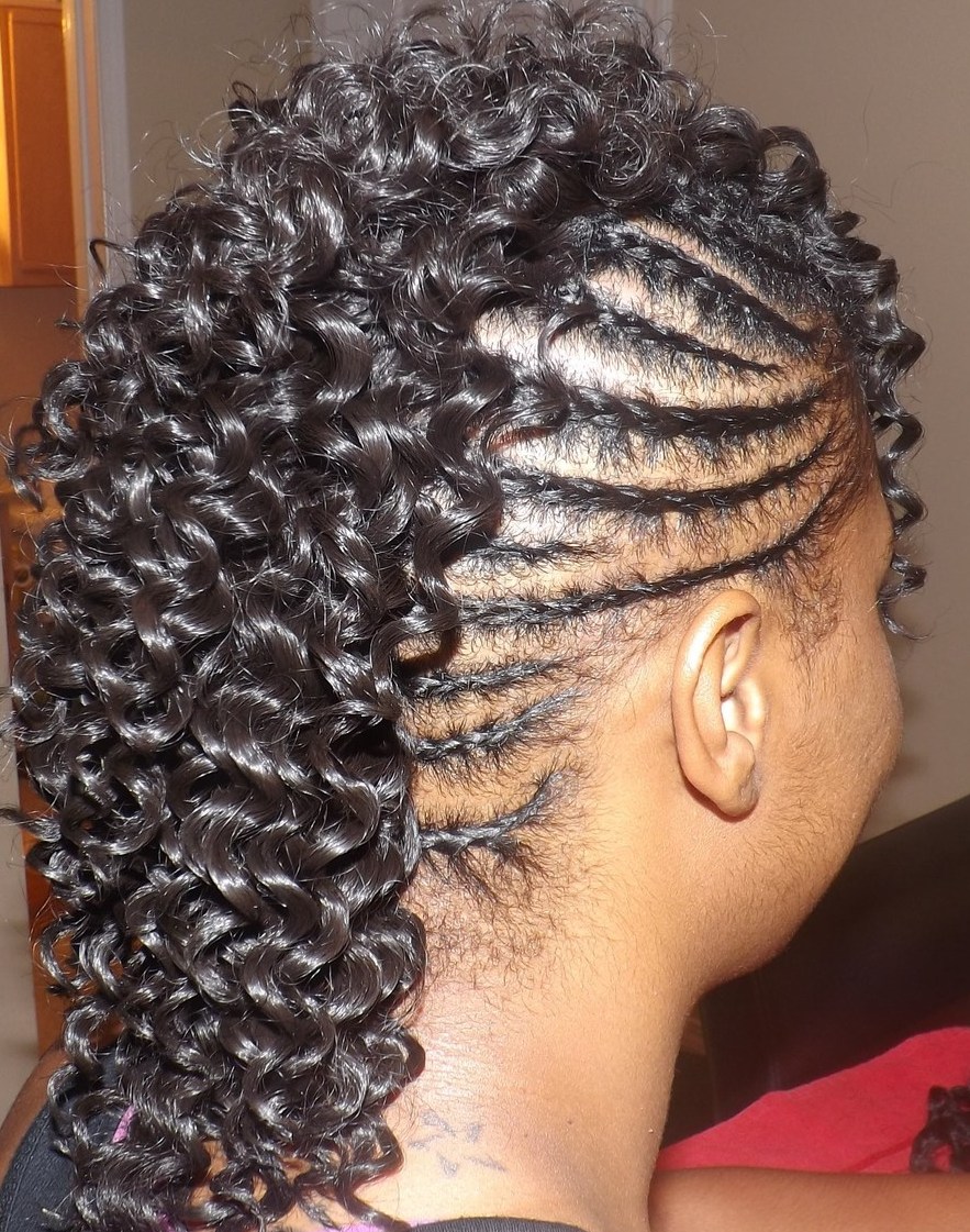 Braided Mohawk Hairstyles Pictures