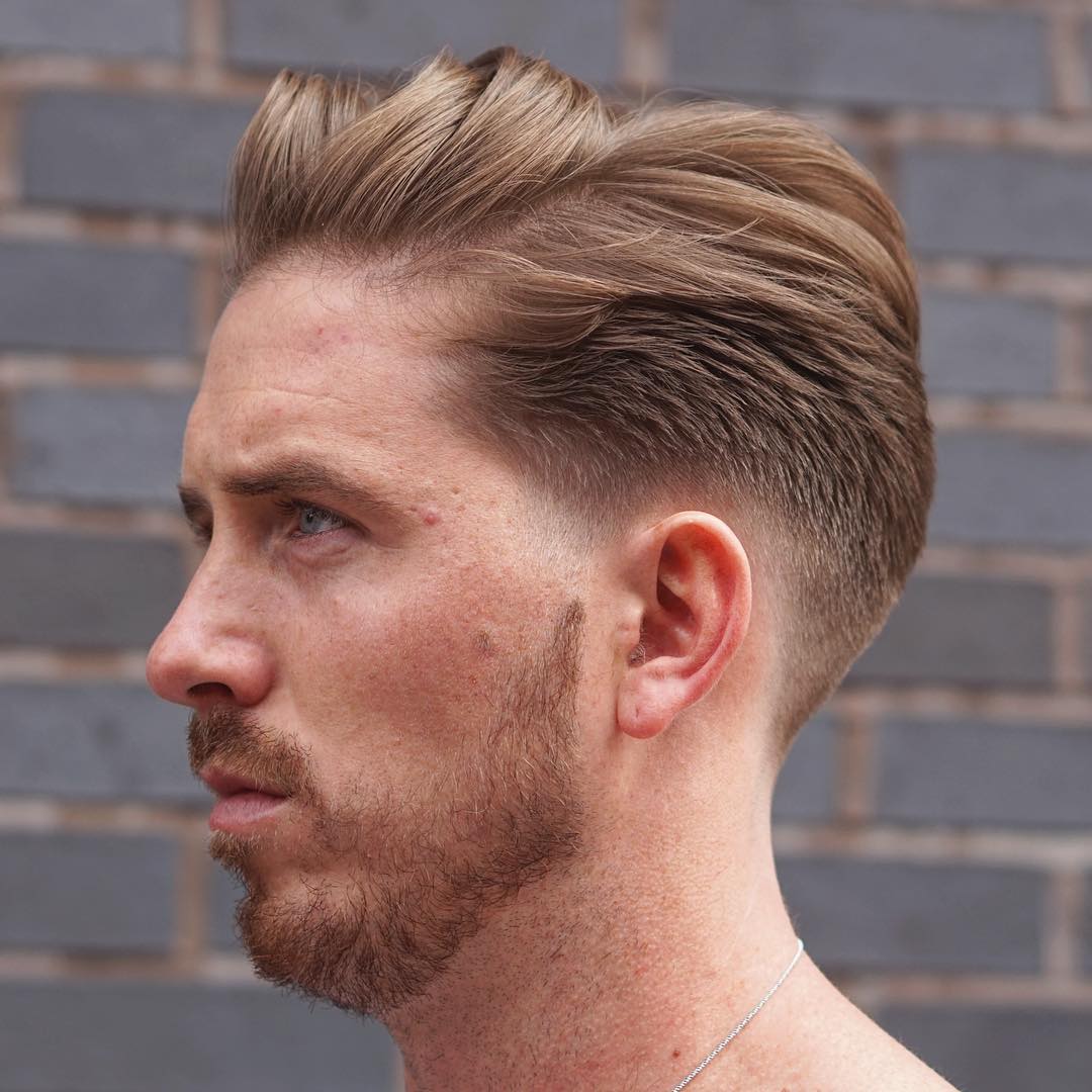 Low Fade Haircut 15 Trendy Low Taper Skin Comb Over Fade Haircuts