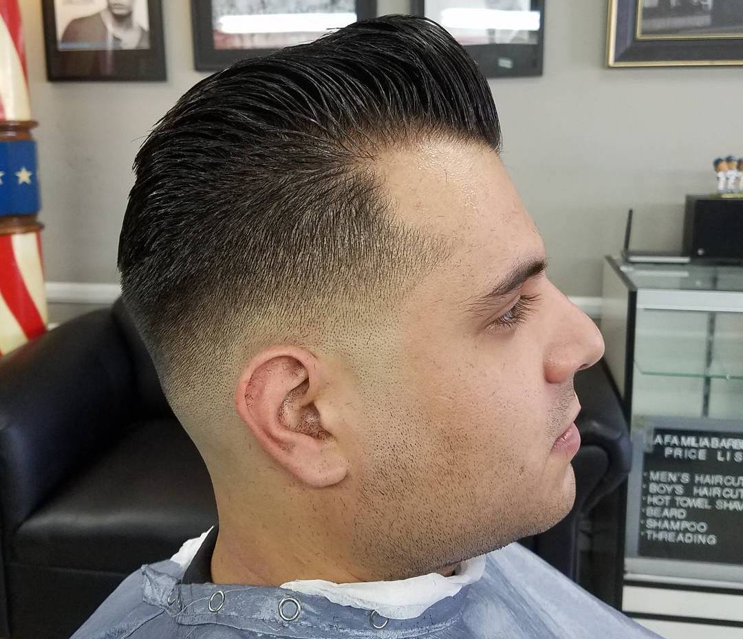 Low Fade Haircut 15 Trendy Low Taper Skin Comb Over Fade Haircuts