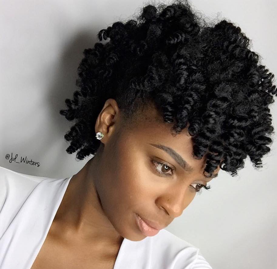 Curly Updo Hairstyle for Black Hair