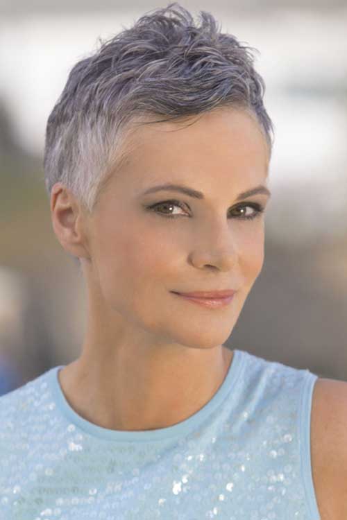 Short Haircuts For Gray Hair