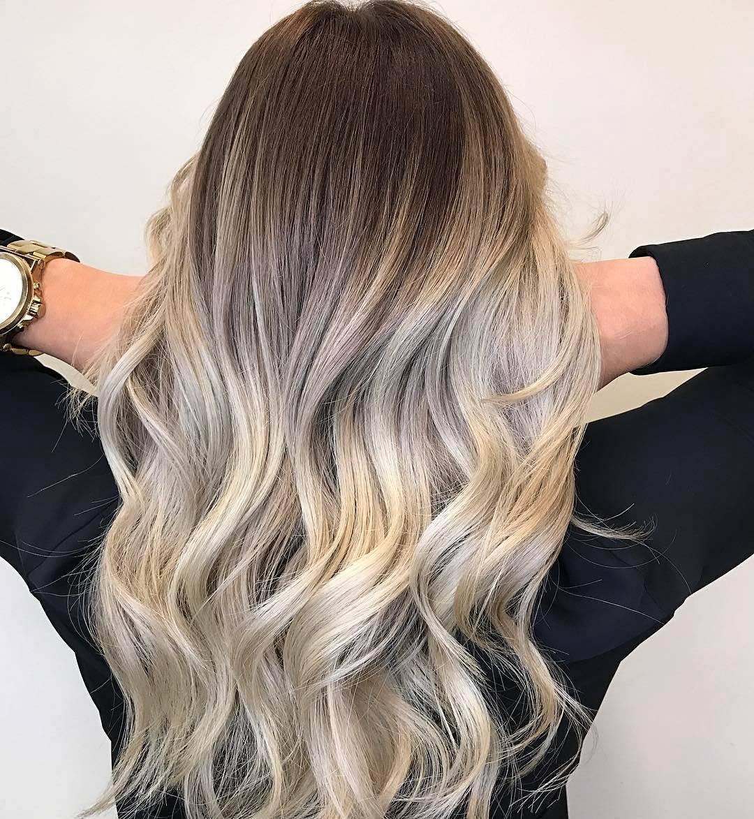 Blonde Balayage On Dark Hair