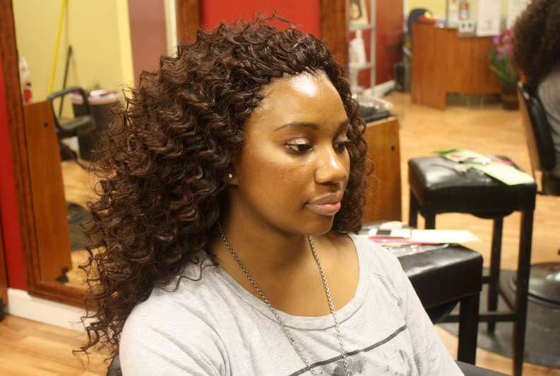 Short Curly Tree Braids