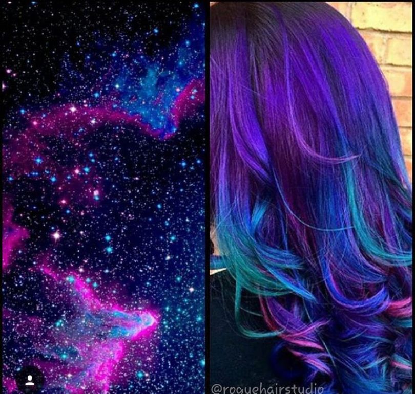 Best Galaxy Hair Ideas And How To Get The Galaxy Hair Color