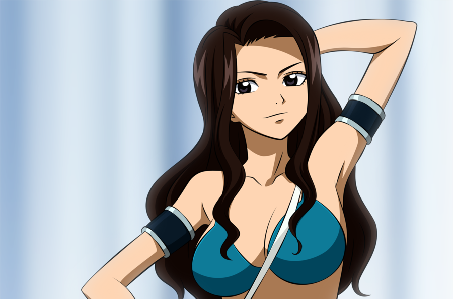 10 pretty anime girls with brown hair and blue or brown eyes